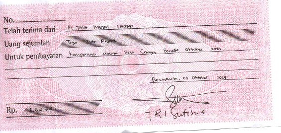 TML - Pemberian kompensasi kepada warga desa cijaya periode Oktober 2025